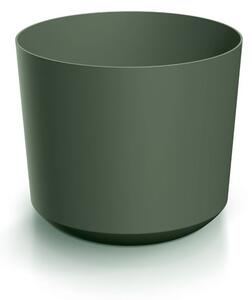 Prosperplast Plastový kvetináč TUBOS tmavozelený matný, variant 19,9 cm