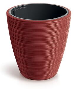 Prosperplast Plastový kvetináč Venas Round červený, variant 29,9 cm