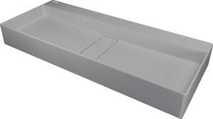 Deante Blur, granitové umývadlo na dosku 800x400x120 mm, šedá metalíza, DEA-CQB_SU8S