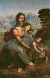 Obrazová reprodukcia Virgin and Child with St. Anne, c.1510, Leonardo da Vinci