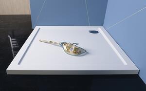 Polysan Aura štvorcová sprchová vanička 90x90 cm biela 43511