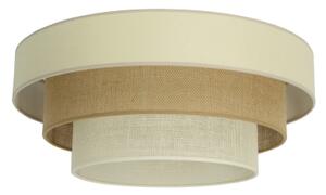 Stropné svietidlo WENTA 1xE27/60W/230V, priemer 50 cm, béžová/juta