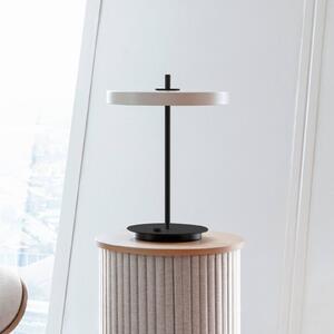 Stolná LED lampa UMAGE Asteria Table, USB, perleťovo biela/čierna