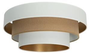 Stropné svietidlo WENTA 1xE27/60W/230V priemer 50 cm biela/hnedá