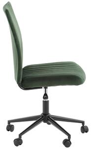 OTOČNÁ STOLIČKA, zamat, zelená Carryhome - Kancelárske stoličky