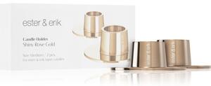 Ester & erik accessories shiny rose gold svietnik medium 2,2 cm 2 ks