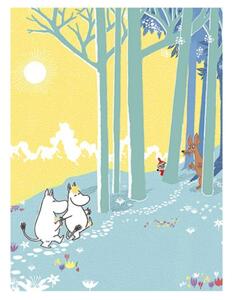 Suomen Korttipiste Plagát Moomin on a walk 60x80