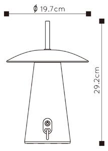Stolná lampa LA DONNA Antracit LED2W, IP54, Outdoor AKKU