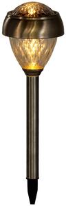 Garden Line Solární LED lampa Leya teplá bílá/stříbrná