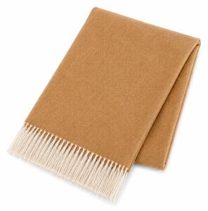Deka z merino vlny camel