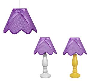 Stolná lampa LOLA fialová E14/1x40W, H41 cm