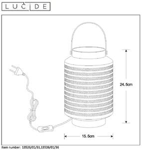 Stolové svietidlo LUCIDE JAMILA Table Lamp 13526/01/36