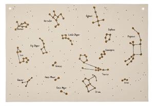 Nástenná textilná mapa súhvezdí Constellation Undyed