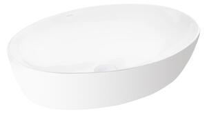 Ksuro 102 umývadlo 61.5x41.5 cm oválny pultové umývadlo biela 20806000