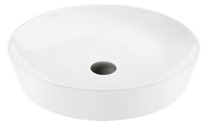 Ksuro 105 umývadlo 49x49 cm okrúhly pultové umývadlo biela 20011000
