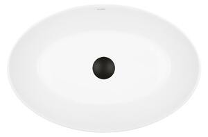 Ksuro 104 umývadlo 52x34.5 cm oválny pultové umývadlo biela 20010000