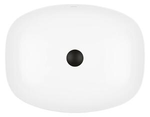 Ksuro 103 umývadlo 49.5x38.5 cm obdĺžnik pultové umývadlo biela 20008000