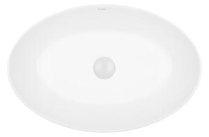 Ksuro 104 umývadlo 52x34.5 cm oválny pultové umývadlo biela 20010000