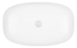 Ksuro 103 umývadlo 60x38 cm obdĺžnik pultové umývadlo biela 20009000