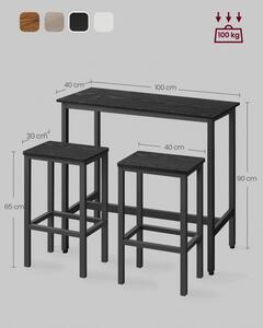 Barový stôl so stoličkami LBT218B56