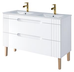 Kúpeľňová skrinka s umývadlom FIJI White U120/1 | 120 cm