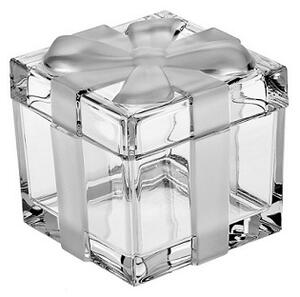 Crystal Bohemia Sklenená dózička darčeková krabička 72 mm