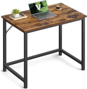 SONGMICS Písací stôl Vasagle Kolmo 80 cm čierny/tmavohnedý