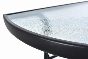 Bauerkraft Záhradný sklenený stôl - polkruh