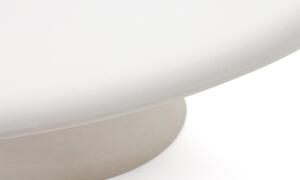 MUZZA Záhradný jedálenský stôl Adi ⌀120 cm biely