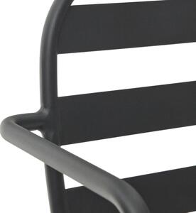 MUZZA Záhradná stolička colnos sivá