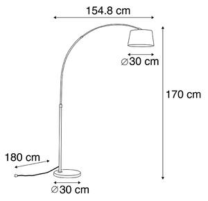 Inteligentná oblúková lampa, tienidlo sivá, vrátane WiFi A60 - Arc Basic