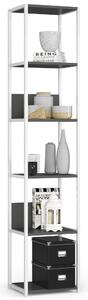 Ak furniture Regál LOFT 40 cm biely/šedý