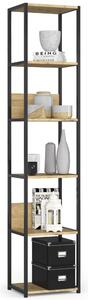 Ak furniture Regál LOFT 40 cm čierny/dub artisan