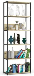 Ak furniture Regál LOFT 70 cm čierna/dub artisan