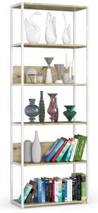 Ak furniture Regál LOFT 70 cm biely/dub remeselný