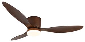 GLOBO 03666H ARMANDO stropný ventilátor so svetlom D1315mm LED 20W 2460/1450lm 3000-6500K hnedá, časovač, diaľkový ovládač