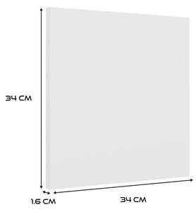 TP Living Regál MALAX 3x3 s 3 dvierkami 110 cm biely