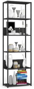 Ak furniture Regál PRAMONI 60x192 cm čierny