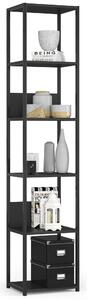 Ak furniture Regál PRAMONI 40x192 cm čierny
