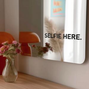 Nálepka na zrkadlo S22 – SELFIE HERE