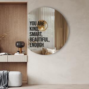 Nálepka na zrkadlo S23 – You are kind, smart, beautiful, enough