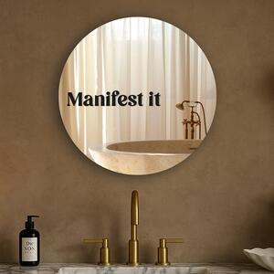 Nálepka na zrkadlo S4 – Manifest it