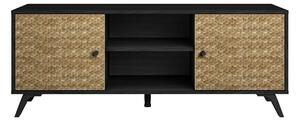 MUZZA TV stolík noiha 136 x 53 cm čierny