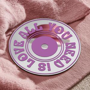 Nálepka na zrkadlo S42 – CD- All you need is love