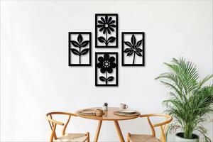 Karlsdesign.sk - Štýlový drevený obraz Minimalistické kvety - 59x56