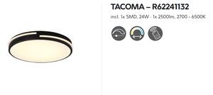 Stropné svietidlo TACOMA Black, LED24W, 2700-6500K