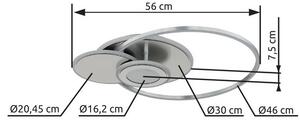 Stropné svietidlo LED 2700–6000K strieborná IP20 GLOBO lighting BELTRAN 68278-24