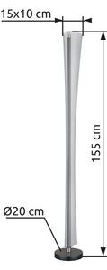 Stojacia lampa LED 2700 / 4000 / 6000K antracitová IP20 GLOBO lighting MALINDA 68256S