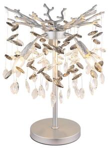 Stolové svietidlo 3x E14 strieborná, dymová IP20 GLOBO lighting QUEENA 64138TS