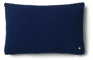 Ferm Living Vankúš Clean Wool Boucle, deep blue